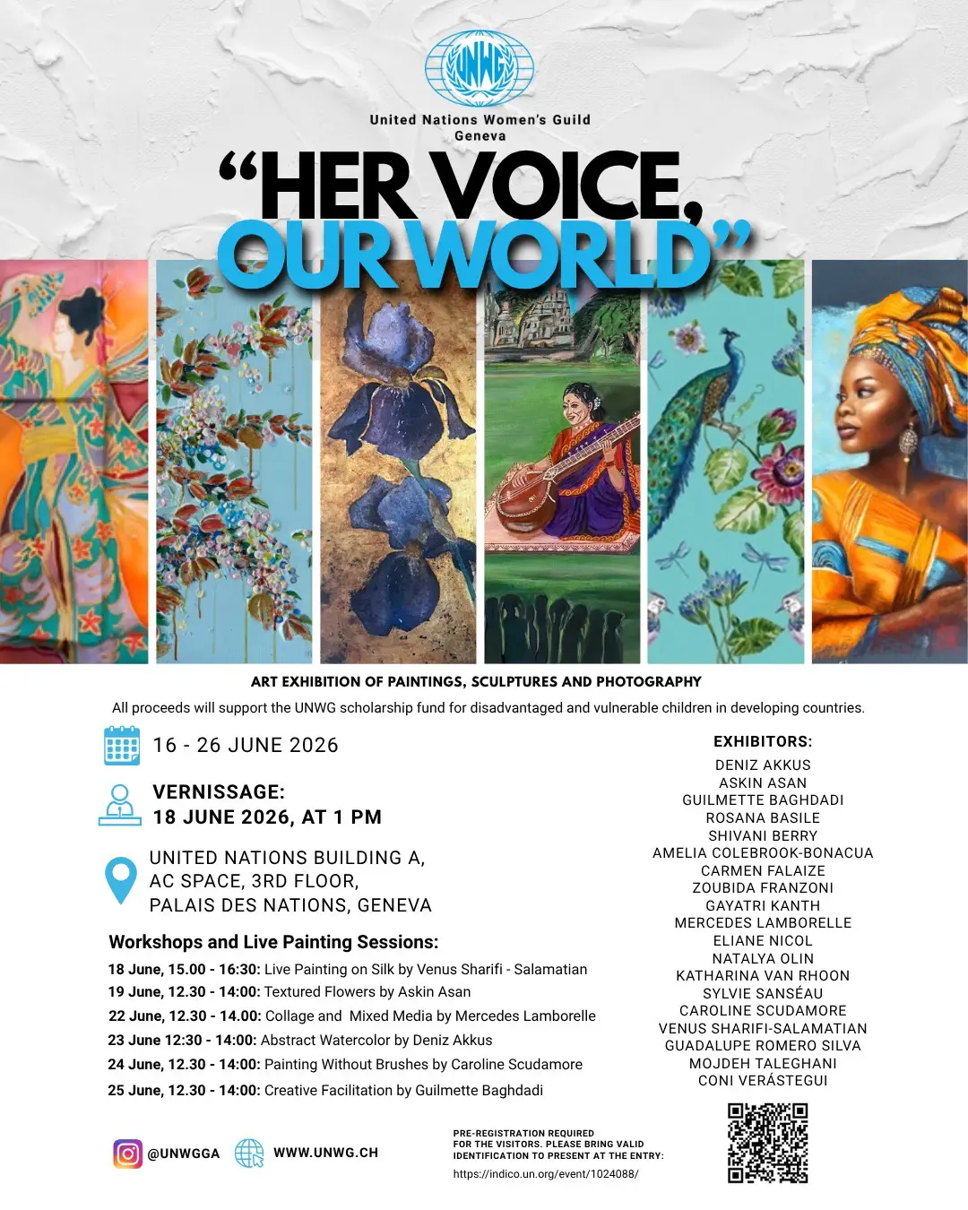 affiche-ONU-exposition-palais-des-nations-Genève-Sylvie-sanséau-pastelliste